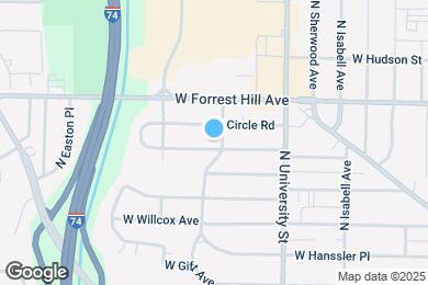 Map image of the property - 1423 W Margaret Ave