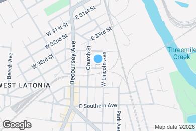 Map image of the property - 116 E 35th St