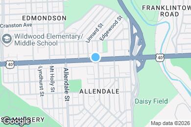 Map image of the property - 3503 Edmondson Ave