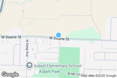 Map image of the property - 1701 W Deane St