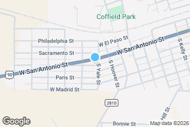 Map image of the property - 1103 W San Antonio St