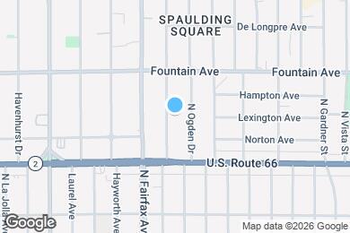 Map image of the property - 1162 N Orange Grove Ave
