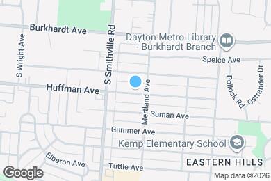 Map image of the property - 1653 Huffman Ave