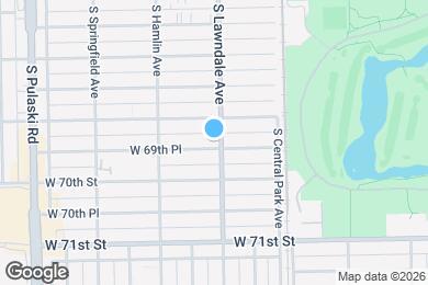Map image of the property - 3704 W 69th Pl
