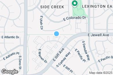 Map image of the property - 18989 E Warren Dr