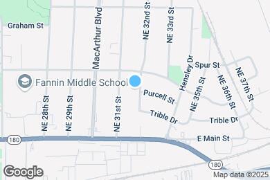 Map image of the property - 301 NE 32nd St