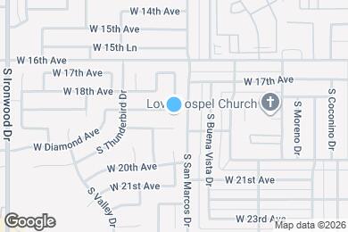 Map image of the property - 865 W Mesquite Ave