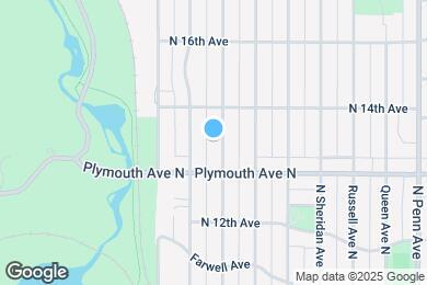 Map image of the property - 1327 Vincent Ave N