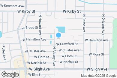 Map image of the property - 1928 W Clinton St