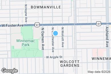 Map image of the property - 1925 W Winona St