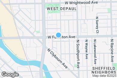 Map image of the property - 1503 W Fullerton Ave