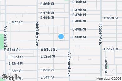 Map image of the property - 1037 E 50th St
