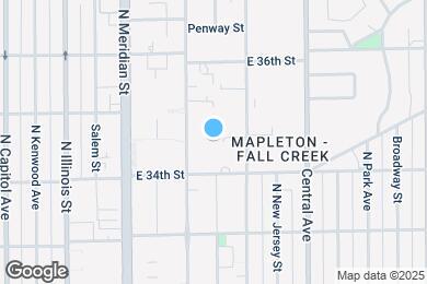 Map image of the property - 3419 N Pennsylvania St