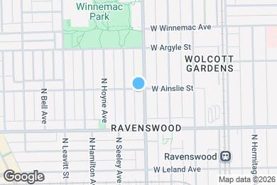 Map image of the property - 4856 N Damen Ave