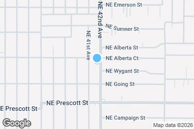 Map image of the property - 4821 NE 42nd Ave