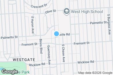 Map image of the property - 266 S Roys Ave