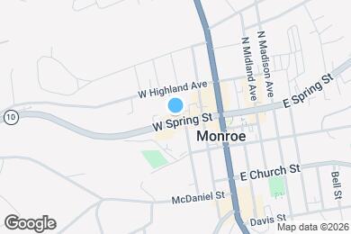 Map image of the property - 204 W Spring St