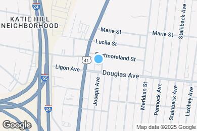 Map image of the property - 1304 Joseph Ave