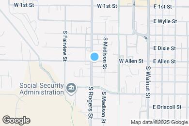 Map image of the property - 1101 S Rogers St