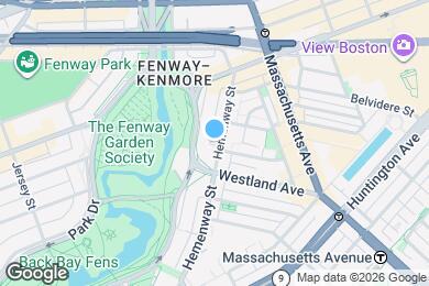 Map image of the property - Hemenway Street Apartments