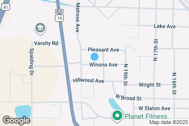 Map image of the property - 1313 Winona Ave