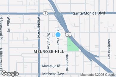 Map image of the property - 965 N Serrano Ave