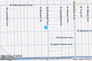 Map image of the property - 3408 W Berteau Ave