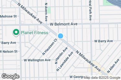 Map image of the property - 3116 N Milwaukee Ave