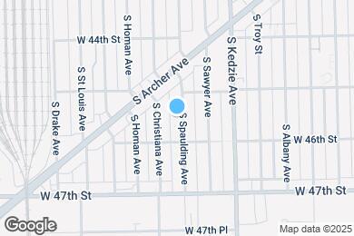 Map image of the property - 4528 S Spaulding Ave