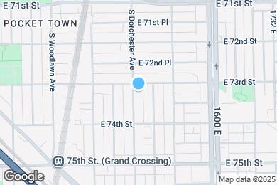 Map image of the property - 7311 S Dorchester Ave