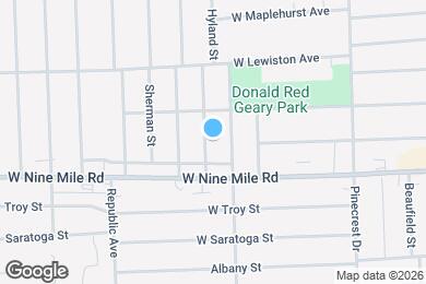 Map image of the property - 1876 Hyland St