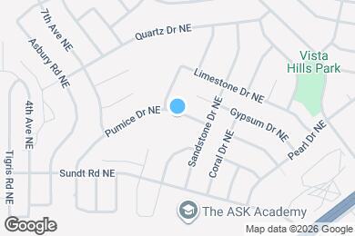 Map image of the property - 4400 Pumice Dr NE