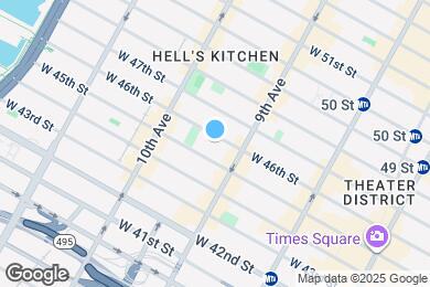 Map image of the property - 414 W 46th St