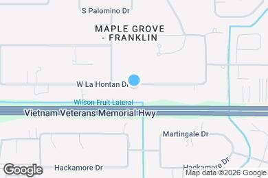 Map image of the property - 9865 W La Hontan Dr