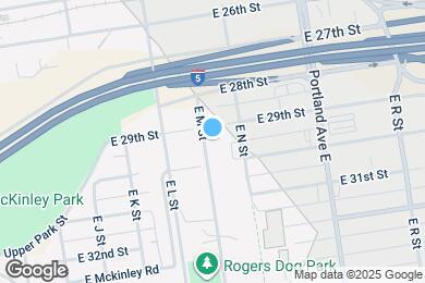 Map image of the property - 2907 E M St