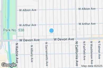Map image of the property - 6414 N Richmond St