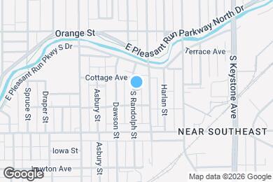 Map image of the property - 1521 S Randolph St