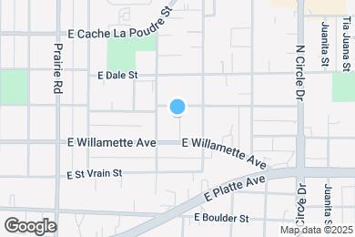 Map image of the property - 2519 E Monument St