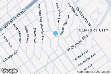 Map image of the property - 2101 S Beverly Glen Blvd