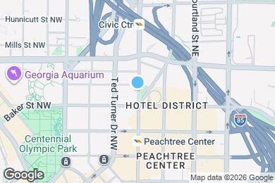 Map image of the property - 300 W Peachtree St NW
