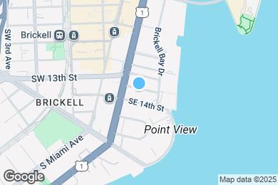 Map image of the property - 1395 Brickell Ave