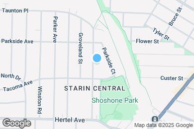 Map image of the property - 125 Shoshone St