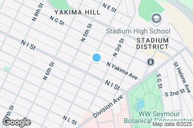 Map image of the property - 320 N Yakima Ave