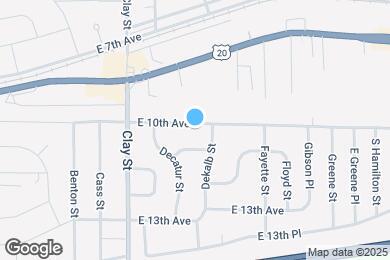 Map image of the property - 5129 E 10th Ave