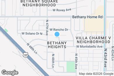 Map image of the property - 5726 N 46th Ave