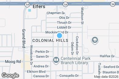 Map image of the property - 3648 Blackhawk Dr