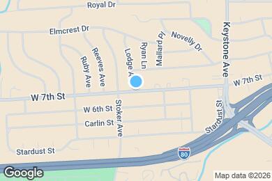 Map image of the property - 1574 W 7th St