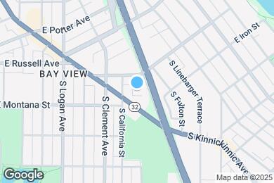 Map image of the property - 1323-1333 E Colorado Apartments