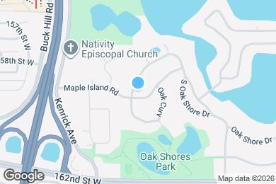 Map image of the property - 5 Oak Shore Dr