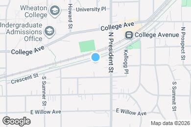 Map image of the property - Wheaton Court Apartments on Crescent Street in Wheaton